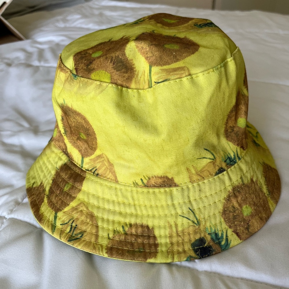 NEW Vincent Van Gogh Sunflower  Painting Art Print Summer Bucket Hat Unisex
